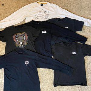 VANS shirts, longsleeve, and crewneck